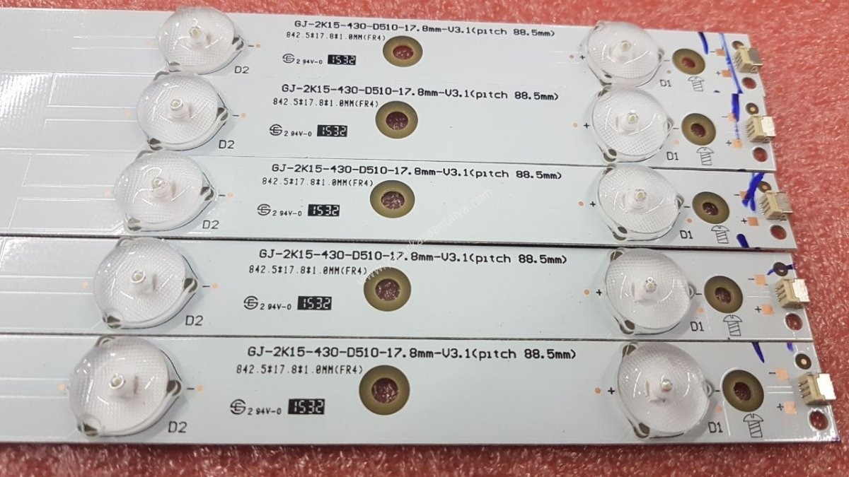 SIFIR-LED-BAR-TAKIM-43PUK4900-GJ-2K15-430-D510-17, 01N14-A, GJ-2K