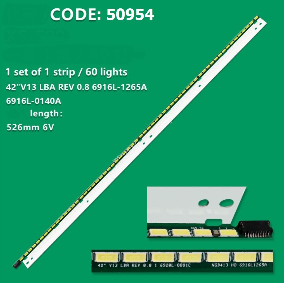 UYUMLU MODELLER : 6916L-1265A TX-L42ETW60 TX-LR42DT60 ELED-420 Panasonic Led Bar 42